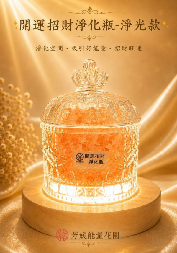 淨化瓶-淨光版2 開運招財淨化瓶-淨光款-玻璃瓶(50ML)